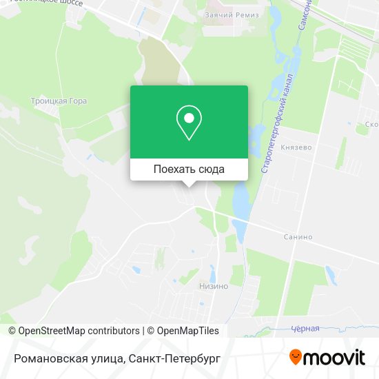 Карта Романовская улица