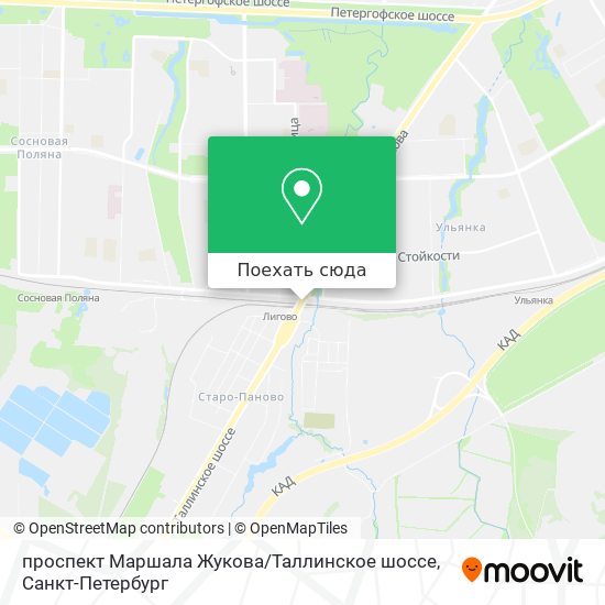 Карта проспект Маршала Жукова / Таллинское шоссе