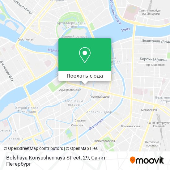 Карта Bolshaya Konyushennaya Street, 29