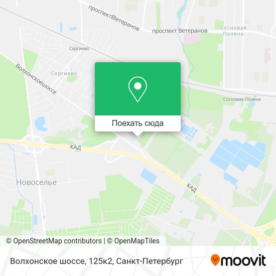 Карта Волхонское шоссе, 125к2