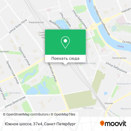 Карта Южное шоссе, 37к4