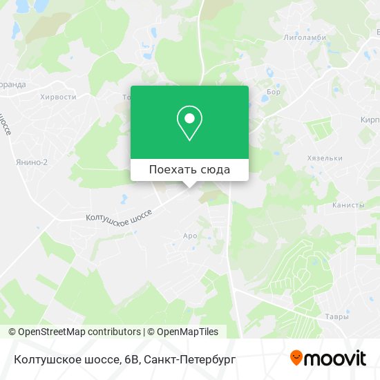 Карта Колтушское шоссе, 6В