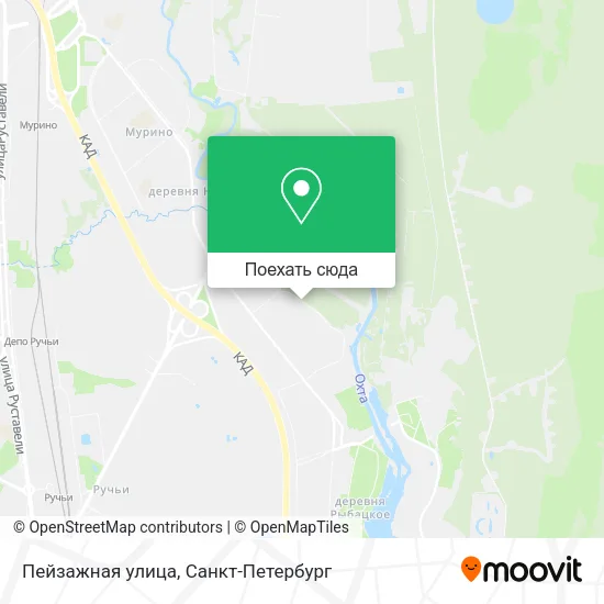 Карта Пейзажная улица