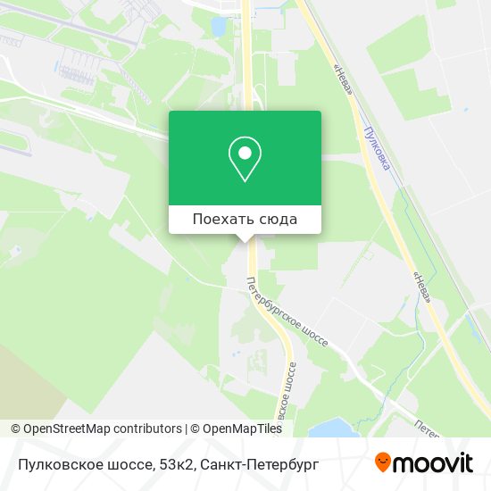 Карта Пулковское шоссе, 53к2