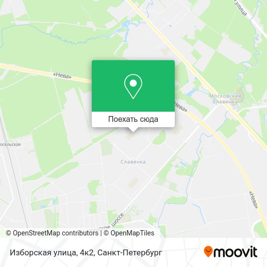 Карта Изборская улица, 4к2