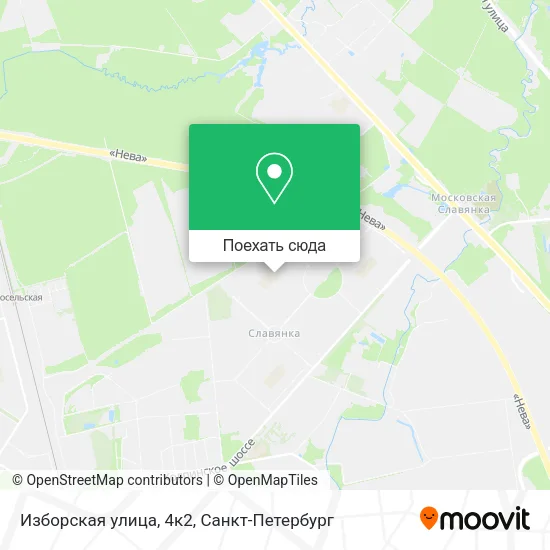 Карта Изборская улица, 4к2