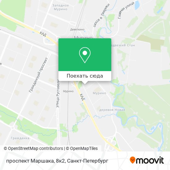 Карта проспект Маршака, 8к2