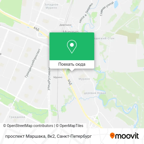 Карта проспект Маршака, 8к2