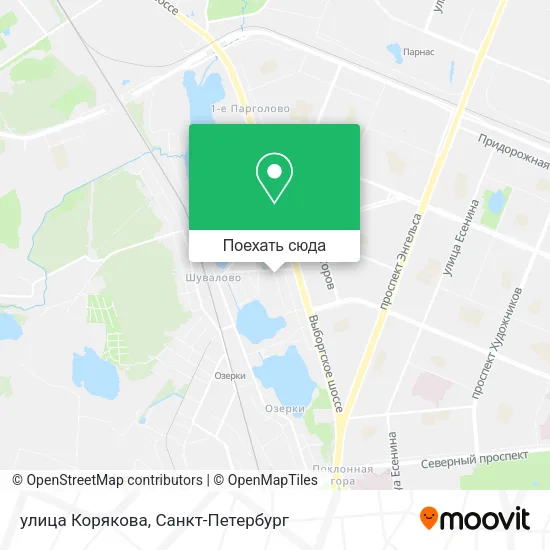 Карта улица Корякова