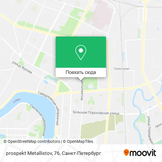 Карта prospekt Metallistov, 76