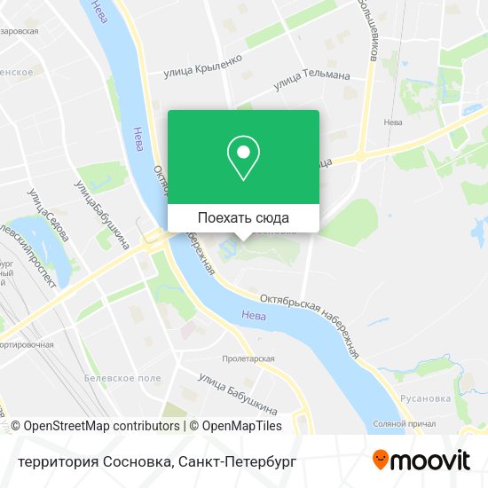 Карта территория Сосновка