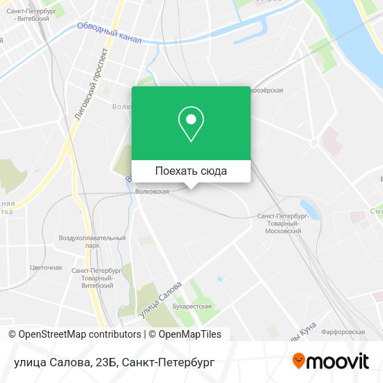 Карта улица Салова, 23Б