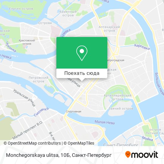 Карта Monchegorskaya ulitsa, 10Б