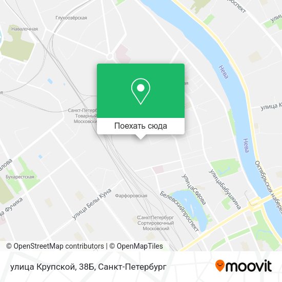 Карта улица Крупской, 38Б