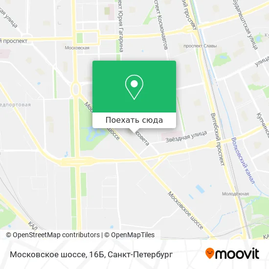 Карта Московское шоссе, 16Б