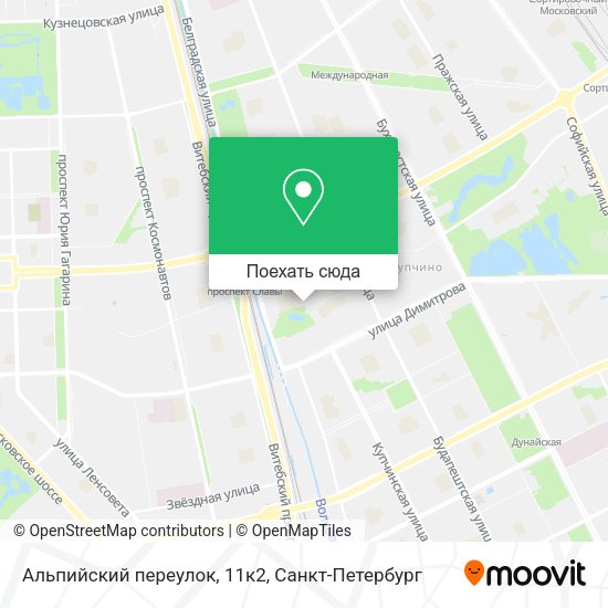 Карта Альпийский переулок, 11к2