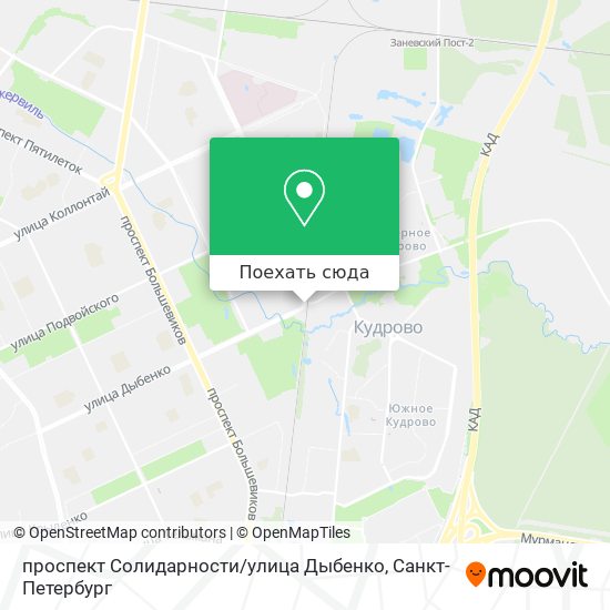 Проспект солидарности карта