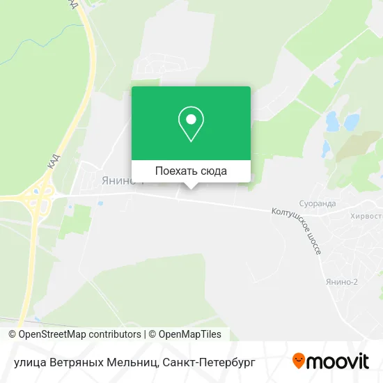 Карта улица Ветряных Мельниц