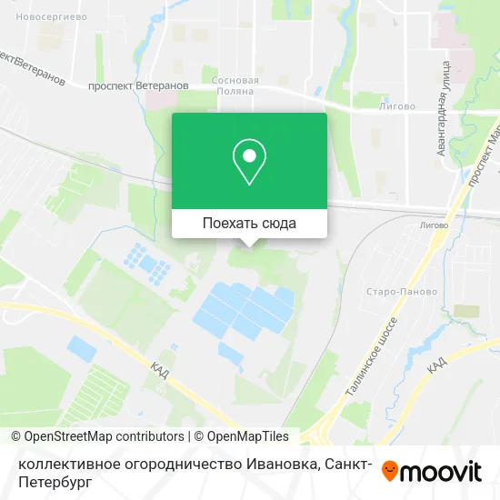 Карта коллективное огородничество Ивановка