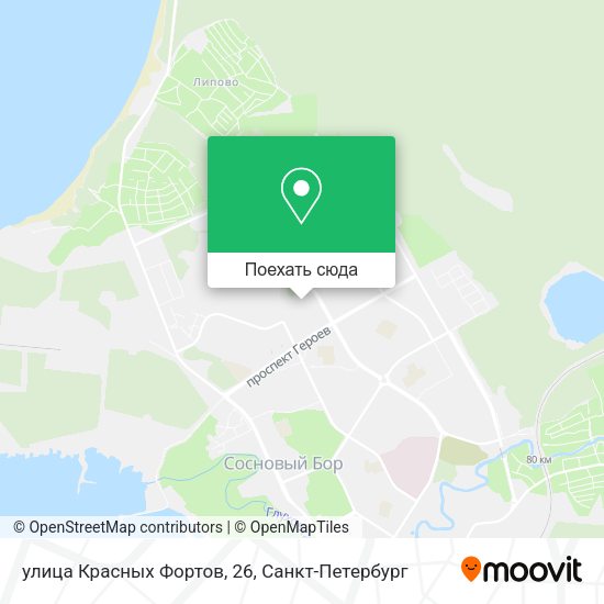 Карта улица Красных Фортов, 26