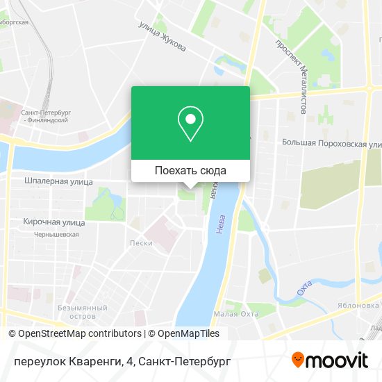Карта переулок Кваренги, 4