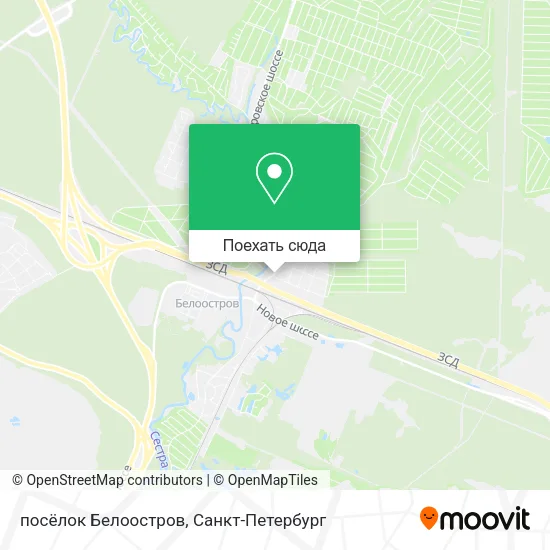 Карта посёлок Белоостров