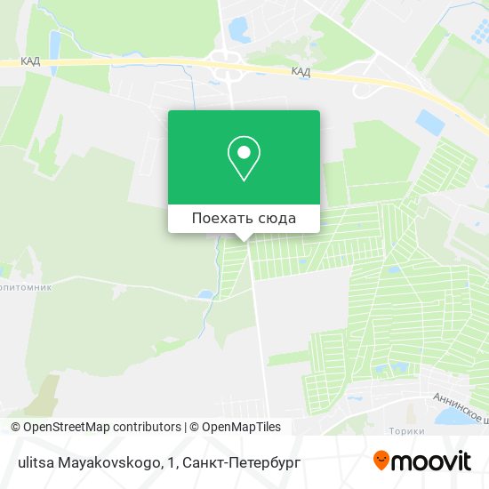 Карта ulitsa Mayakovskogo, 1