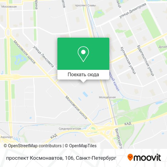 Карта проспект Космонавтов, 106