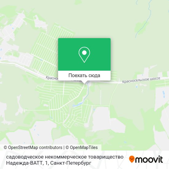 Карта садоводческое некоммерческое товарищество Надежда-ВАТТ, 1