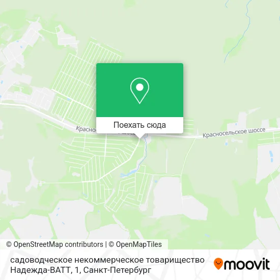 Карта садоводческое некоммерческое товарищество Надежда-ВАТТ, 1