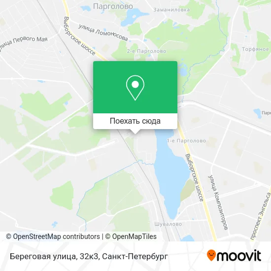 Карта Береговая улица, 32к3