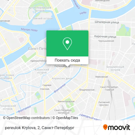 Карта pereulok Krylova, 2