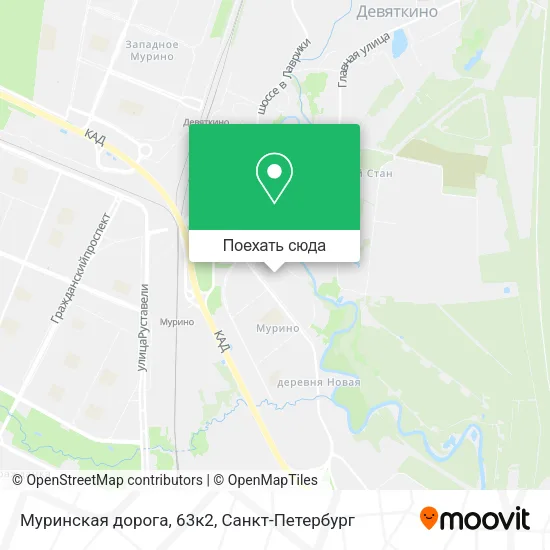 Карта Муринская дорога, 63к2