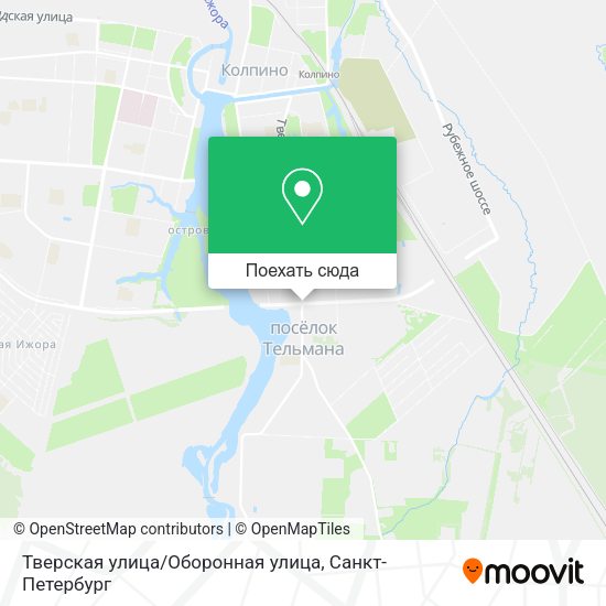 Карта Тверская улица/Оборонная улица