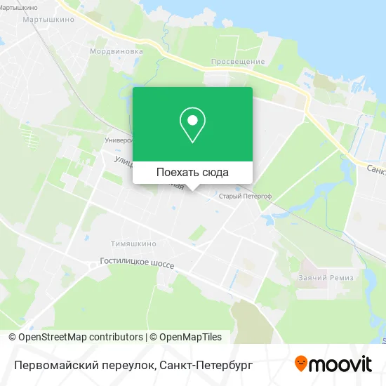 Карта Первомайский переулок