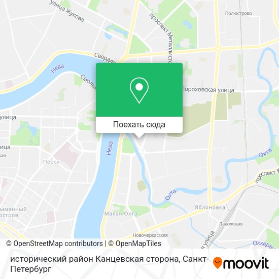 Карта исторический район Канцевская сторона