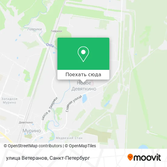 Карта улица Ветеранов