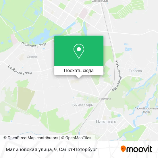 Карта Малиновская улица, 9