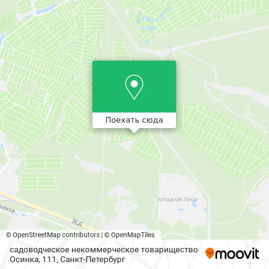 Карта садоводческое некоммерческое товарищество Осинка, 111