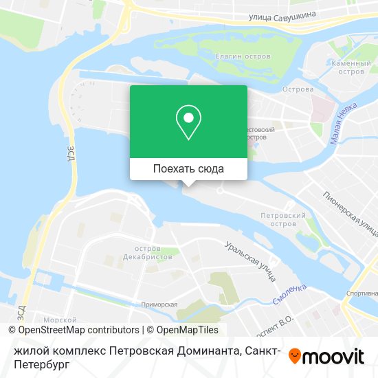 Карта жилой комплекс Петровская Доминанта