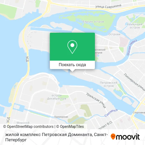 Карта жилой комплекс Петровская Доминанта