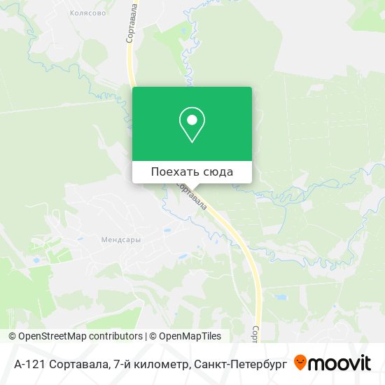 Карта А-121 Сортавала, 7-й километр