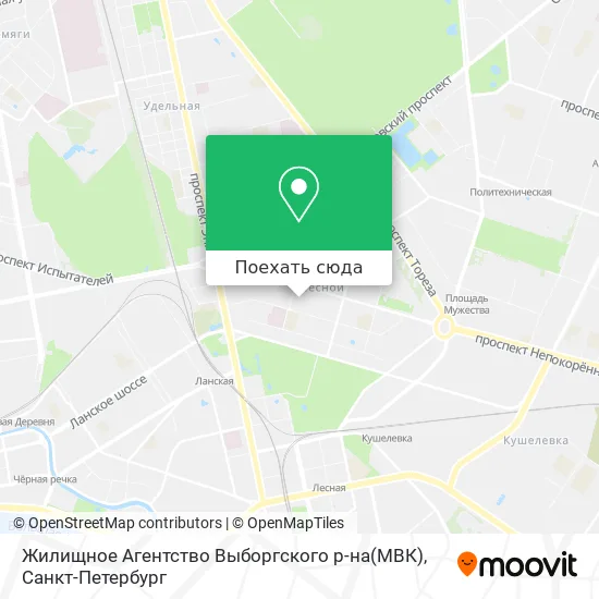 Карта Жилищное Агентство Выборгского р-на(МВК)