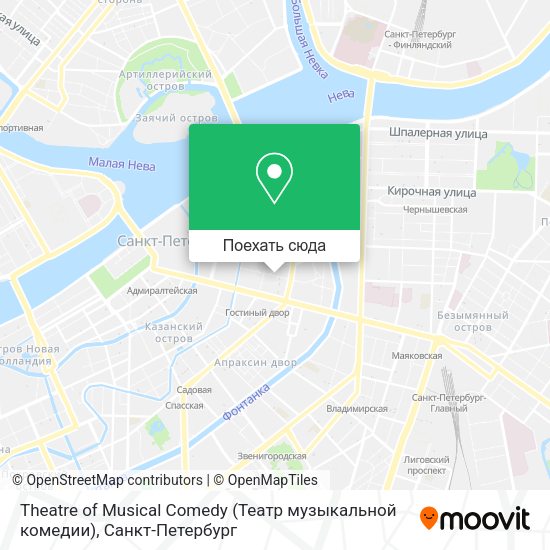 Карта Theatre of Musical Comedy (Театр музыкальной комедии)