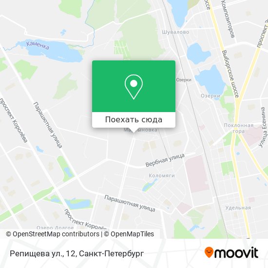 Карта Репищева ул., 12