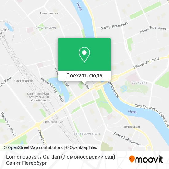 Карта Lomonosovsky Garden (Ломоносовский сад)