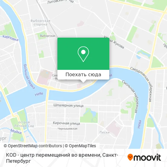 Карта KOD - центр перемещений во времени