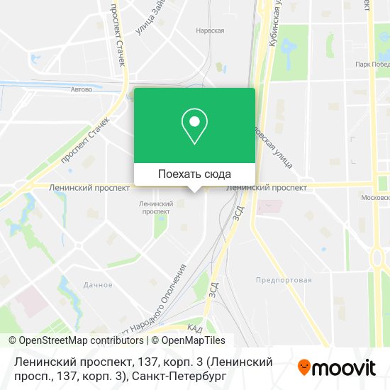 Карта Ленинский проспект, 137, корп. 3