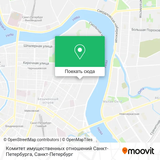 Карта Комитет имущественных отношений Санкт-Петербурга
