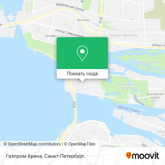Карта Газпром Арена